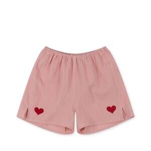 NEW KONGES SLØJD kid's ava heart shorts in mellow rose